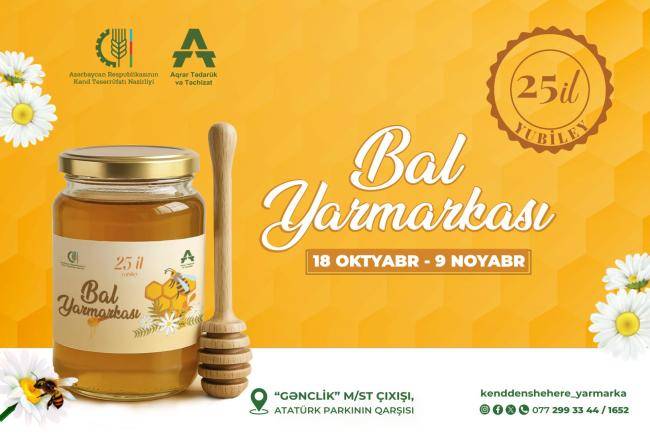 Sabahdan Bakıda bal yarmarkası başlayır