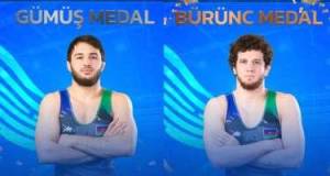 Azərbaycan güləşçiləri daha iki medal qazandı