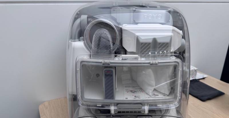 DJI Romo Robot Tozsoranı Təqdim Etdi: Şəffaf Dizaynlı Yeni Təmizlik Cihazı