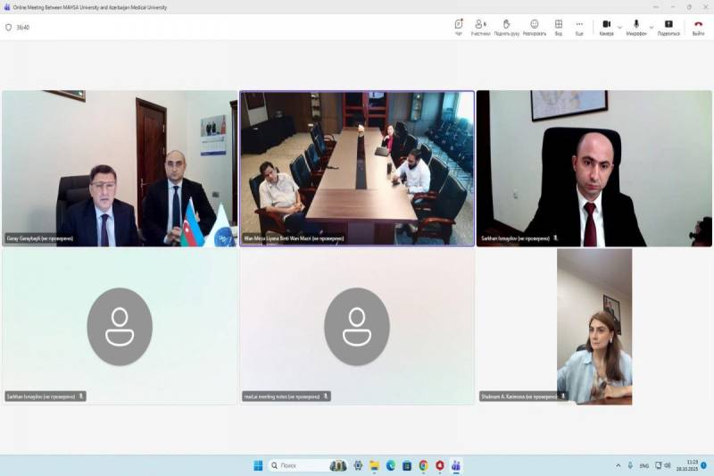 ATU və Malayziyanın MAHSA Universiteti arasında online görüş keçirilib
