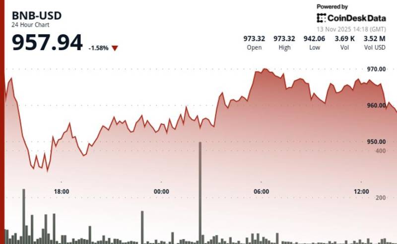 BNB Kriptovalyutasının Qiyməti $960 Səviyyəsindən Aşağı Düşdü: Niyə Treydrlər Daha Çox Eniş Gözləyir?