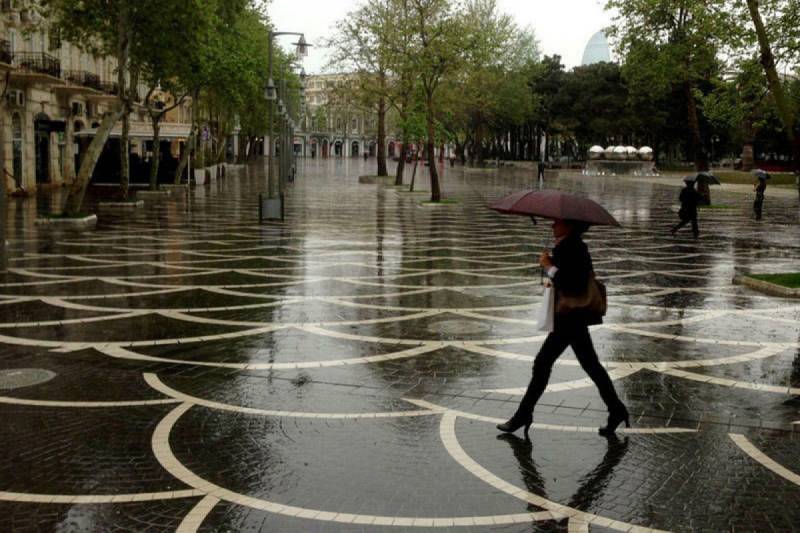 Sabah Bakıda yağış yağacaq, külək əsəcək - PROQNOZ