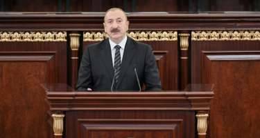 İlham Əliyev çıxış etdi