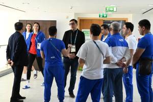 Fərid Qayıbov Ər-Riyadda Azərbaycan idmançıları ilə görüşüb