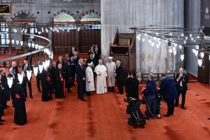 Roma Papası Sultan Əhməd məscidini ziyarət edib Xəbər şəkili