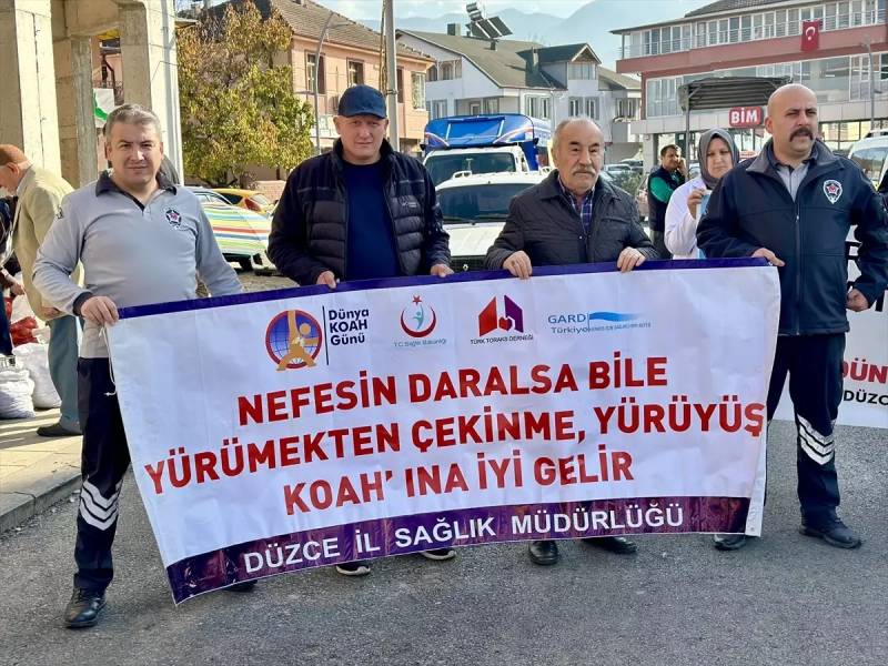 Düzcənin Gölyaka Rayonunda Diabet və KOAH Fərqindəliyi üçün Kütləvi Yürüş Keçirildi Xəbər şəkili