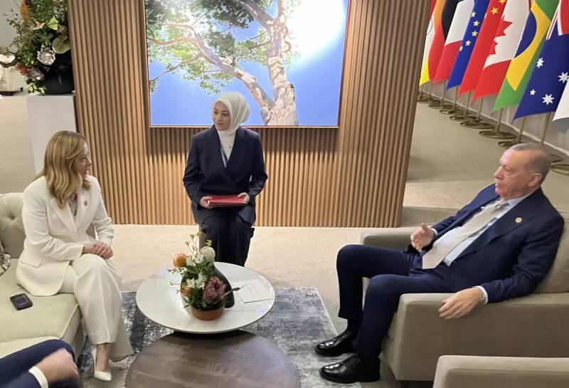 Prezident Ərdoğan G20 Zirvəsində İtaliyanın Baş Naziri Meloni ilə danışıb: Qəzza, Ukrayna və Müdafiə Əməkdaşlığı