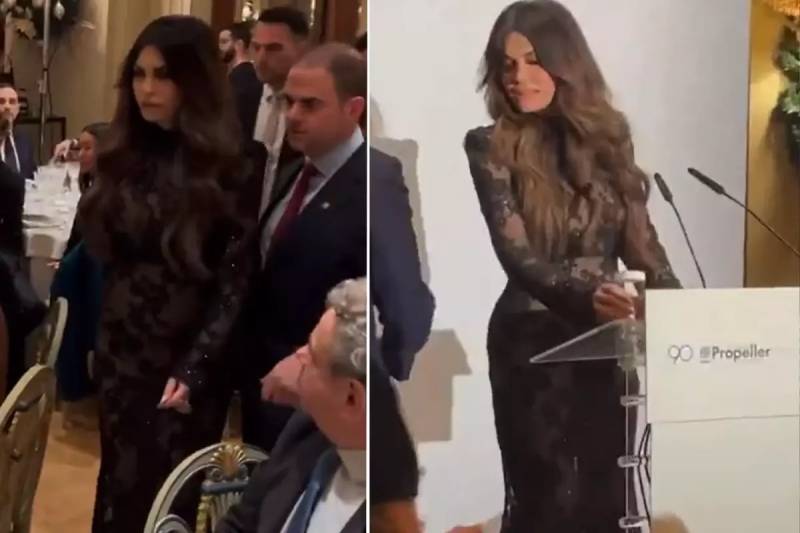 ABŞ-ın Yeni Afinadakı Səfiri Kimberly Guilfoyle Cəsur Geyimi ilə Şükranlıq Mərasiminin Diqqət Mərkəzinə Çevrildi