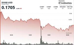 Dogecoin-də Kəskin Eniş: Qiymət 8% Düşdü - Analitiklərin Bərpa Şərtləri Xəbər şəkili