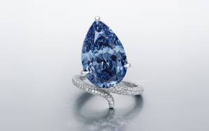 Nadir “Mellon Blue” almazı Cenevrədə 25,6 milyon dollara satılıb