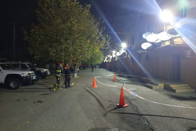 Goranboyda beşmərtəbəli yaşayış binasında uçqun olub, dörd nəfər xəsarət alıb