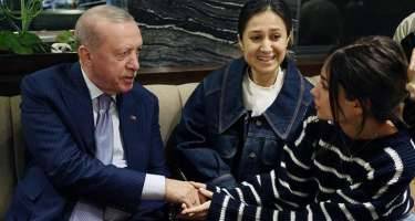 Ərdoğan kafeyə getdi - FOTO