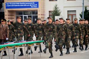 Mülki müdafiə qoşunlarında andiçmə mərasimi keçirilib Xəbər şəkili