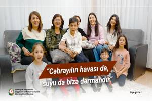 Keçmiş məcburi köçkün: Cəbrayılın havası da, suyu da bizə dərmandır - VİDEO Xəbər şəkili