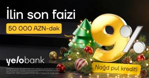Yeni il ərəfəsində Yelo Bank-dan möhtəşəm kampaniya – illik 9%-dən! Xəbər şəkili