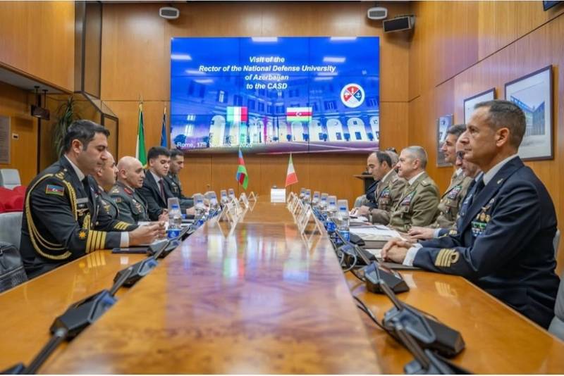 Azərbaycanla İtaliya arasında hərbi təhsil sahəsində əməkdaşlıq üçün yeni imkanlar müzakirə olunub