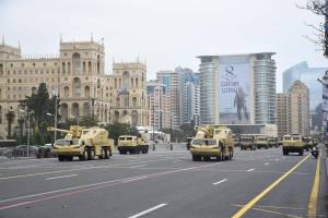 Bakıda hərbi parada hazırlıq keçirilib (FOTO) (YENİLƏNİB)