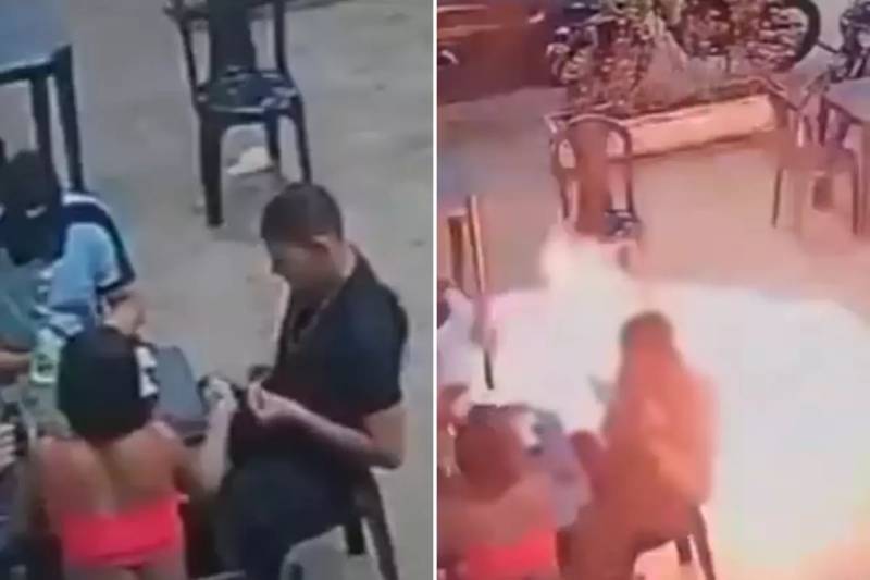 Braziliyada Yanğın Təhlükəsi: Benzindoldurma Məntəqəsində Restoran Kibritin Atılması Səbəbindən Alovlandı