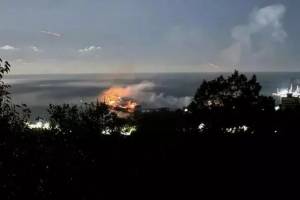 KİV: Ukrayna Rusiyanın neft terminalına zərbə endirib