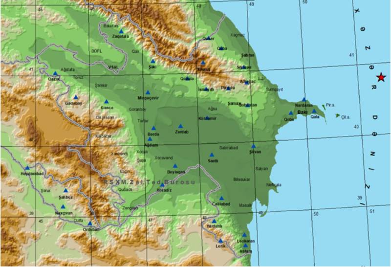 Xəzər dənizində zəlzələ olub