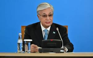 Tokayev Azərbaycanın Mərkəzi Asiya üzrə Məşvərət Görüşlərinin tamhüquqlu iştirakçısı statusunun verilməsinin əhəmiyyətini qeyd edib Xəbər şəkili