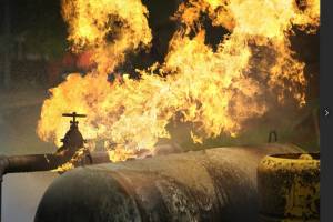 Nizami rayonunda qaz xəttində yanğın olub Xəbər şəkili