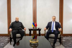 Hakan Fidan Ankarada Rüstəm Umerovla görüşüb Xəbər şəkili