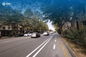 Paytaxtın bu prospektində mikromobillik zolağı təşkil edilir Xəbər şəkili