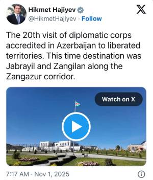 Hikmət Hacıyev paylaşım etdi