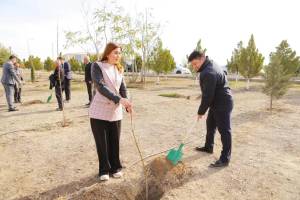 Naxçıvanda Zəfər Günü münasibətilə ağacəkmə aksiyası keçirilib