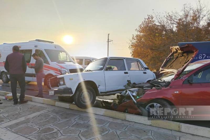 Babək rayonunda yol qəzası baş verib, dörd nəfər xəsarət alıb