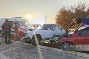 Babək rayonunda yol qəzası baş verib, dörd nəfər xəsarət alıb