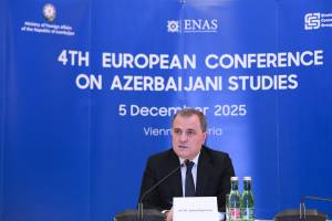 Ceyhun Bayramov Vyanada keçirilən 4-cü Avropa Azərbaycanşünaslıq Konfransında çıxış edib (FOTO) Xəbər şəkili